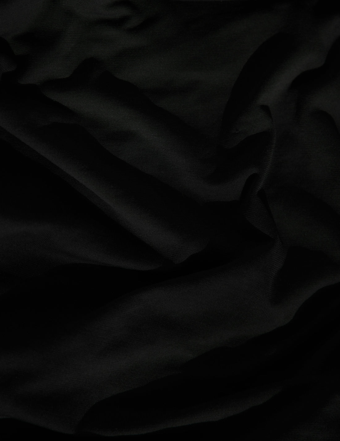 crumpled black fabric texture