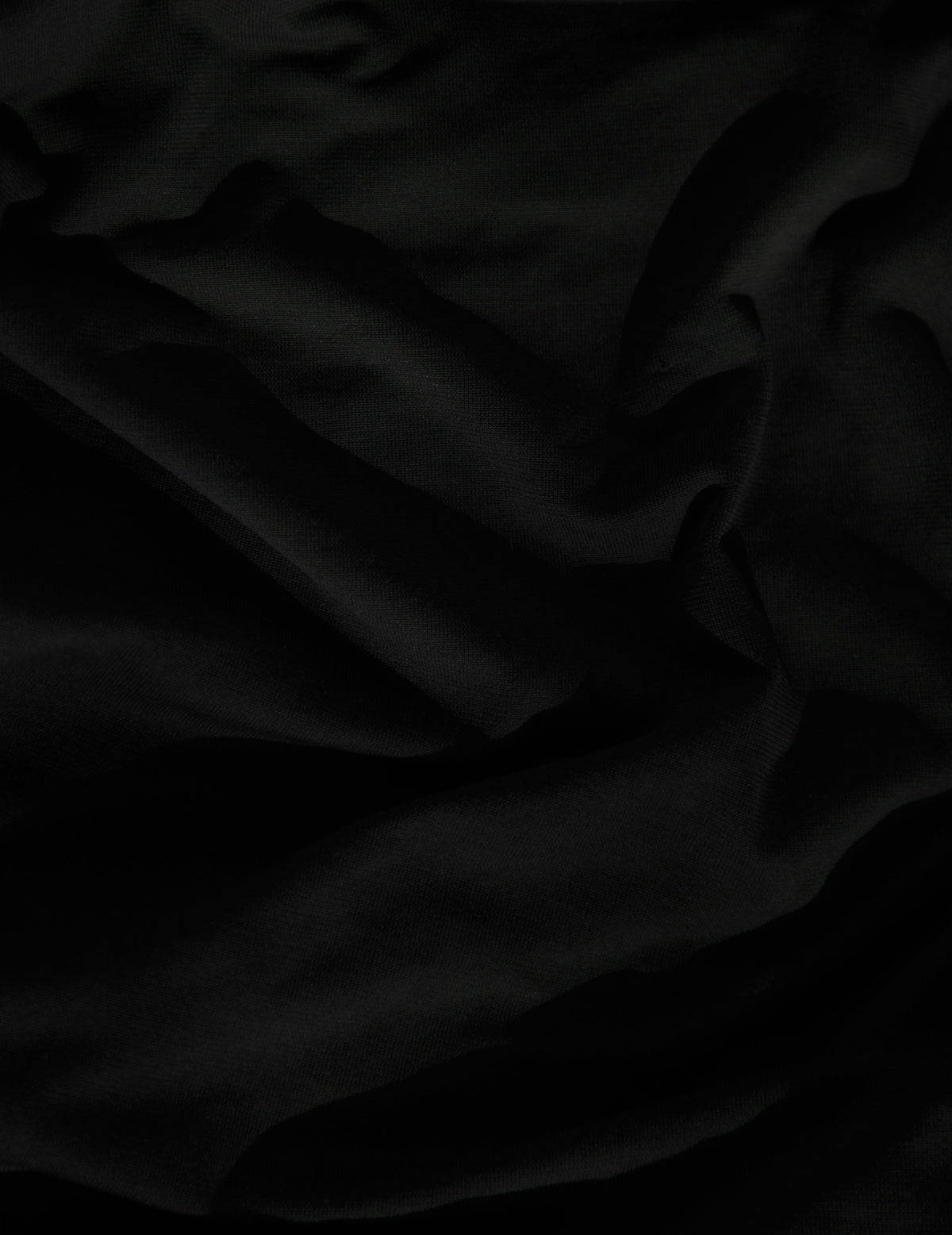 crumpled black fabric texture