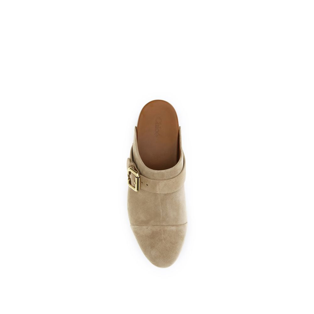 Jeannette Suede Clog Mules