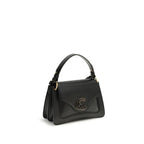 Black Calf Leather C-Me Shoulder Bag