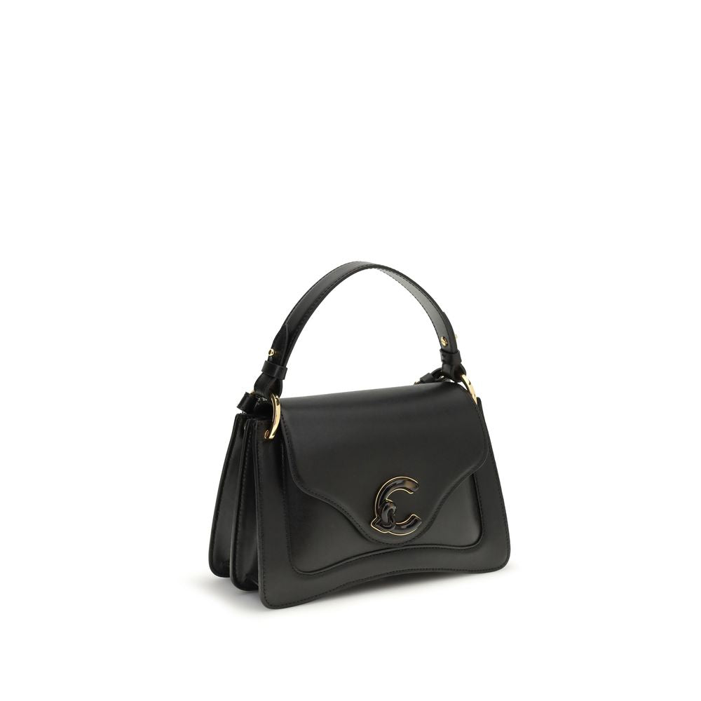 Black Calf Leather C-Me Shoulder Bag