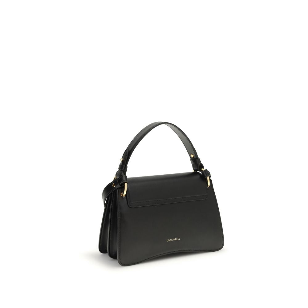 Black Calf Leather C-Me Shoulder Bag