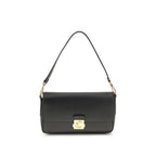 Medium C-Me Lock Shoulder Bag In Grained Calf Leather