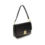 Medium C-Me Lock Shoulder Bag In Grained Calf Leather
