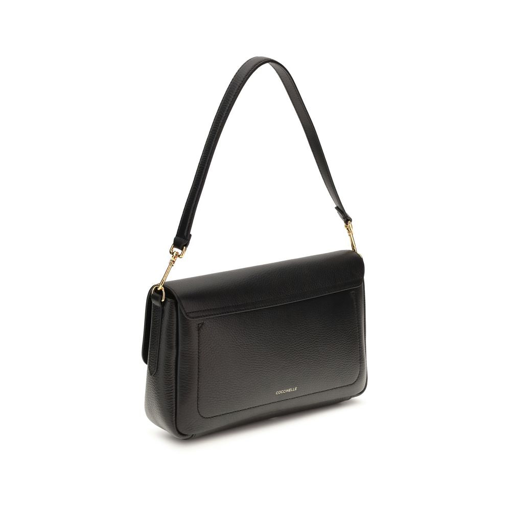 Medium C-Me Lock Shoulder Bag In Grained Calf Leather