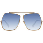 Gold Metal Square Sunglasses