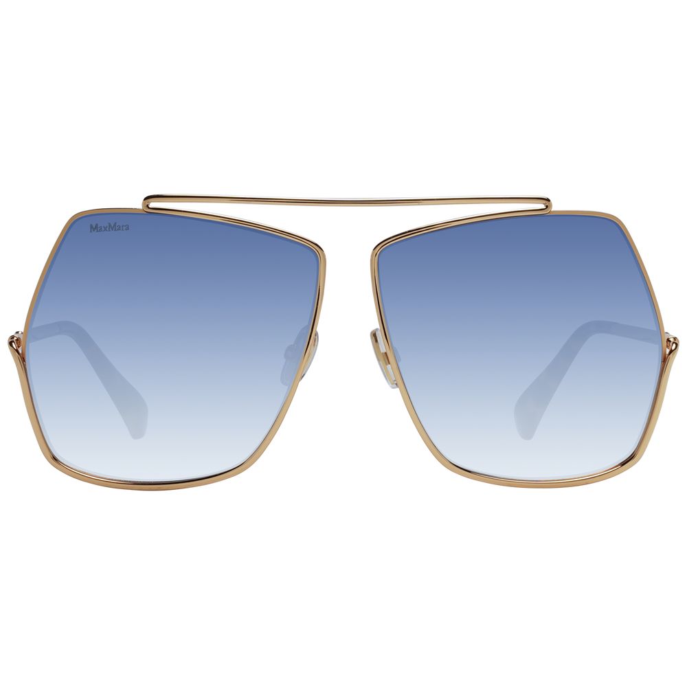 Gold Metal Square Sunglasses