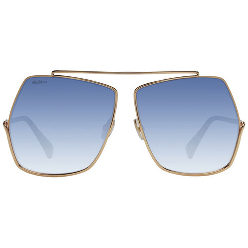 Gold Metal Square Sunglasses