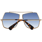 Gold Metal Square Sunglasses