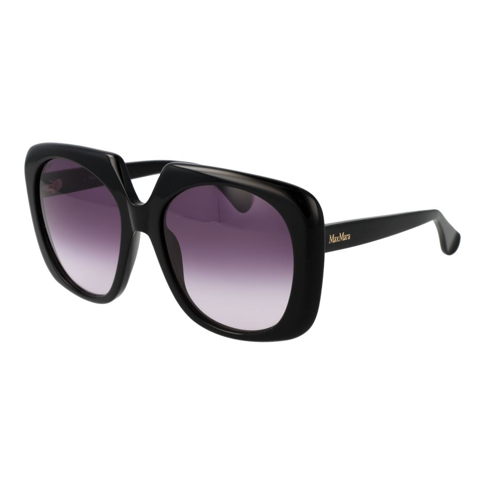 Black Plastic Round Sunglasses