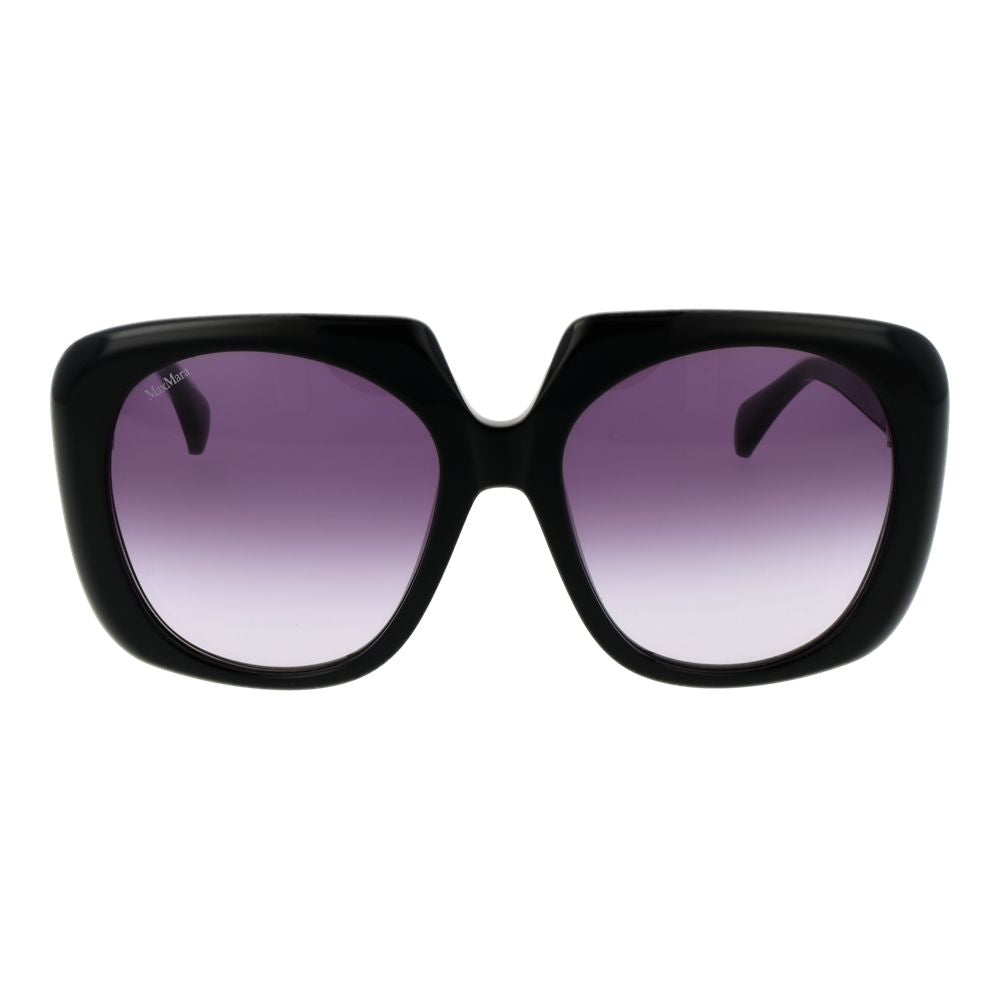 Black Plastic Round Sunglasses