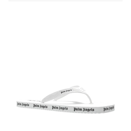 White Rubber Slide Sandals