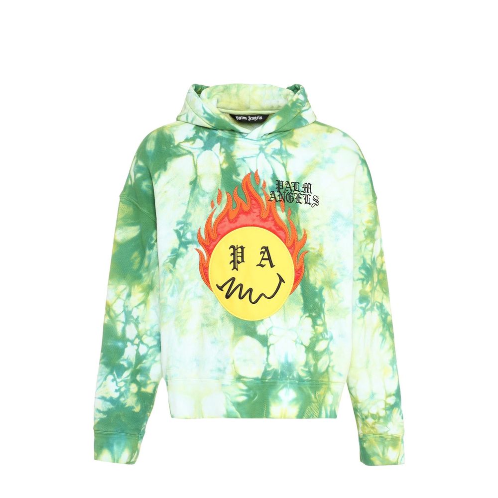 Bicolor Cotton Hooded Sweatshirt