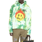 Bicolor Cotton Hooded Sweatshirt