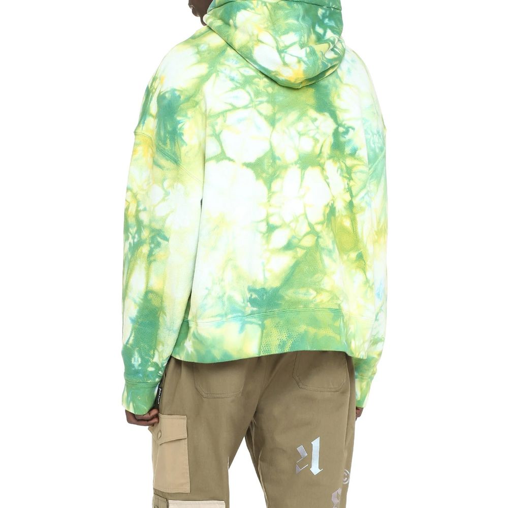 Bicolor Cotton Hooded Sweatshirt