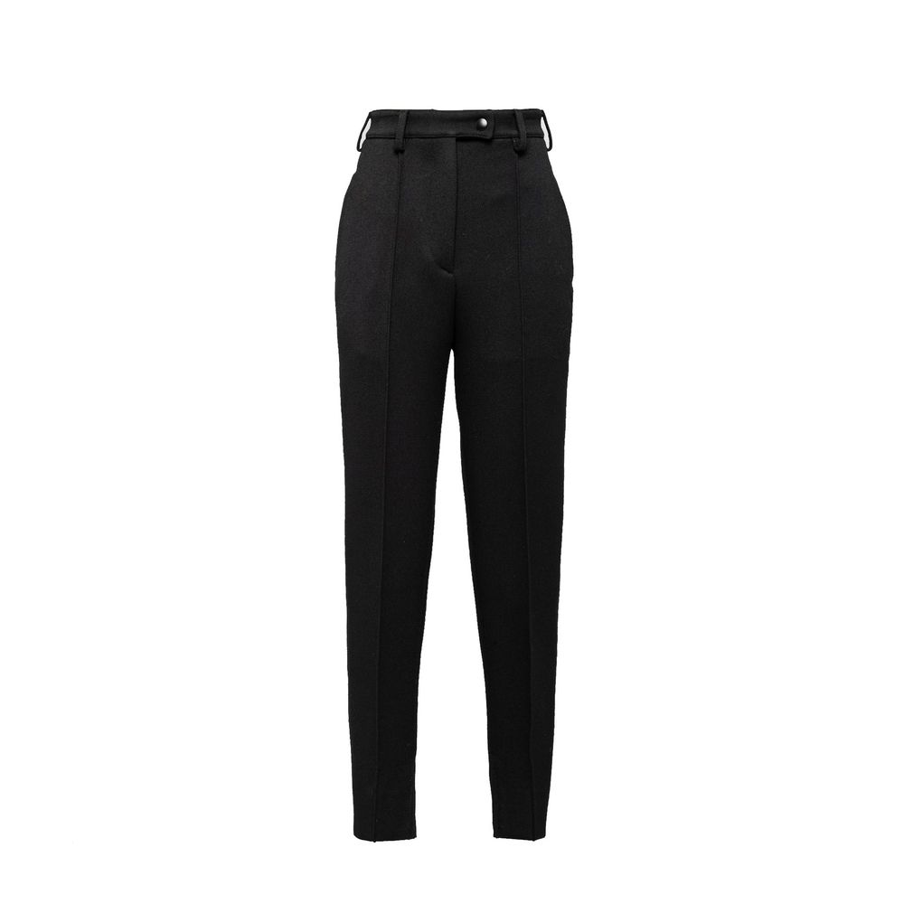 Virgin Wool High-Waist Pants
