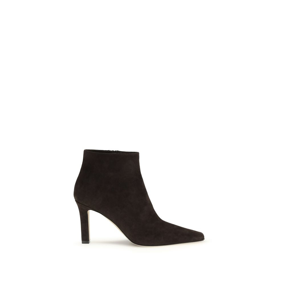 Goatskin Tapered Toe Ankle Boots