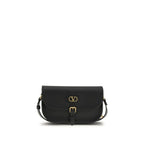Small Antibes Shoulder Bag In Black Calf Leather