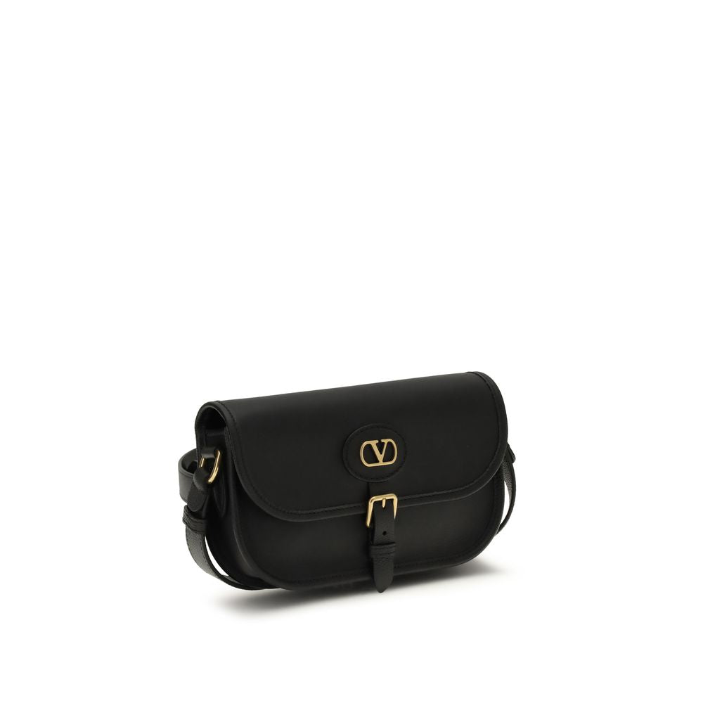 Small Antibes Shoulder Bag In Black Calf Leather