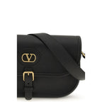 Small Antibes Shoulder Bag In Black Calf Leather