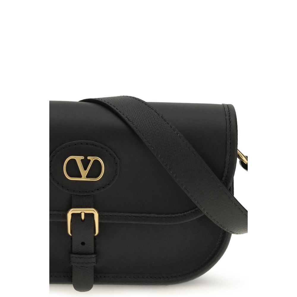 Small Antibes Shoulder Bag In Black Calf Leather
