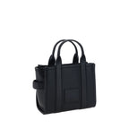 Black Calf Leather Small Tote Handbag