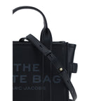 Black Calf Leather Small Tote Handbag