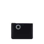 Calfskin Silver Eyelet Coin Purse