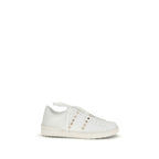 Calfskin Rockstud Untitled Low Top Sneakers