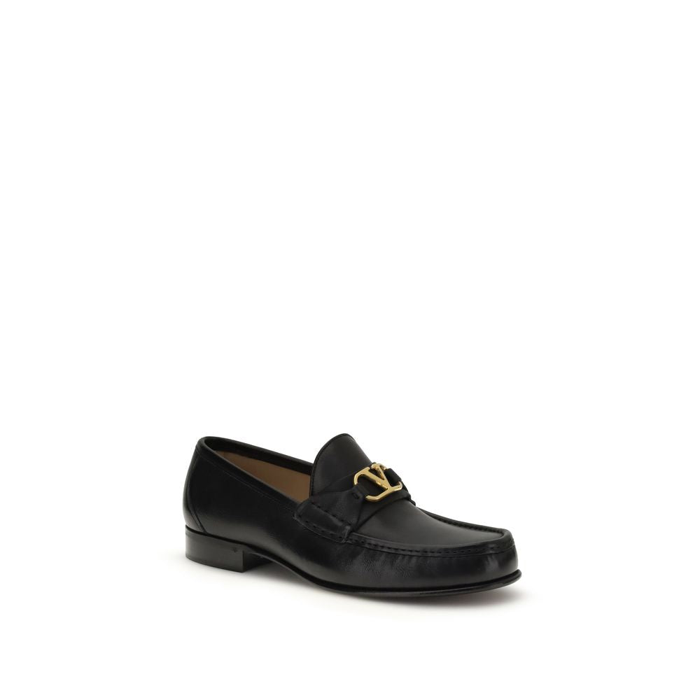 Signature VLogo Calf Leather Slip-On Loafers