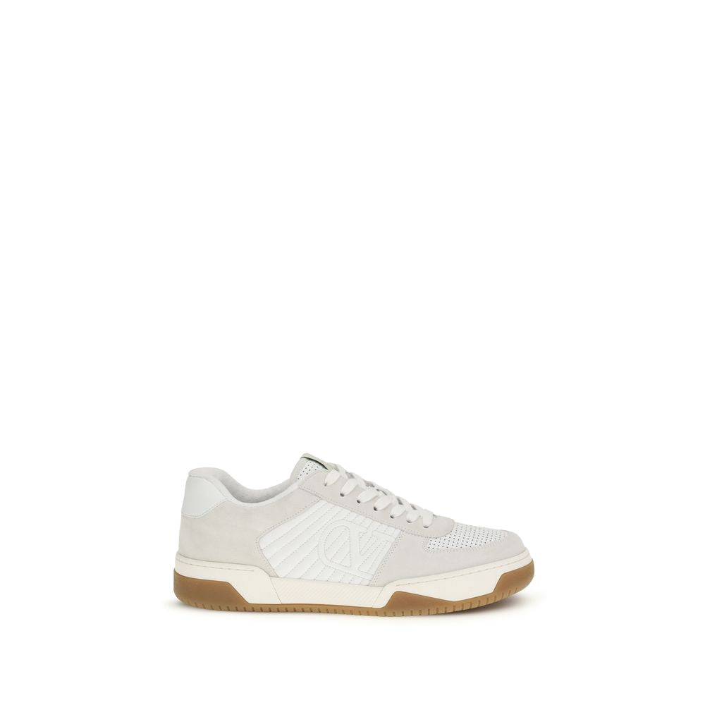 Sparry VLogo Leather Athletic Sneakers