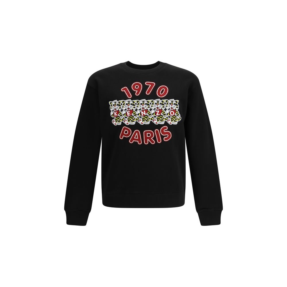 Wild Tiger Embroidered Cotton Sweatshirt