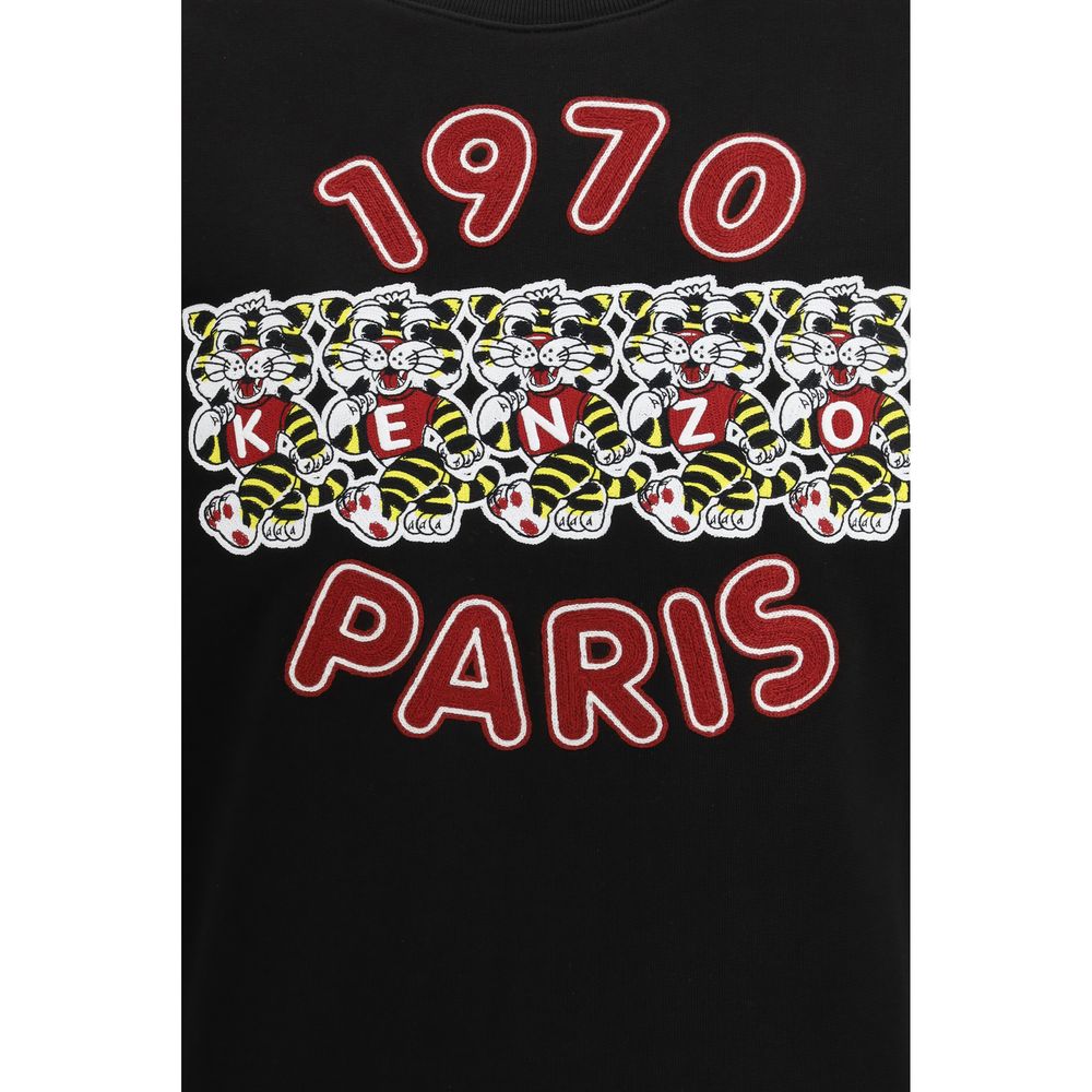 Wild Tiger Embroidered Cotton Sweatshirt