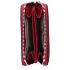 Red Grained Leather Cardholder