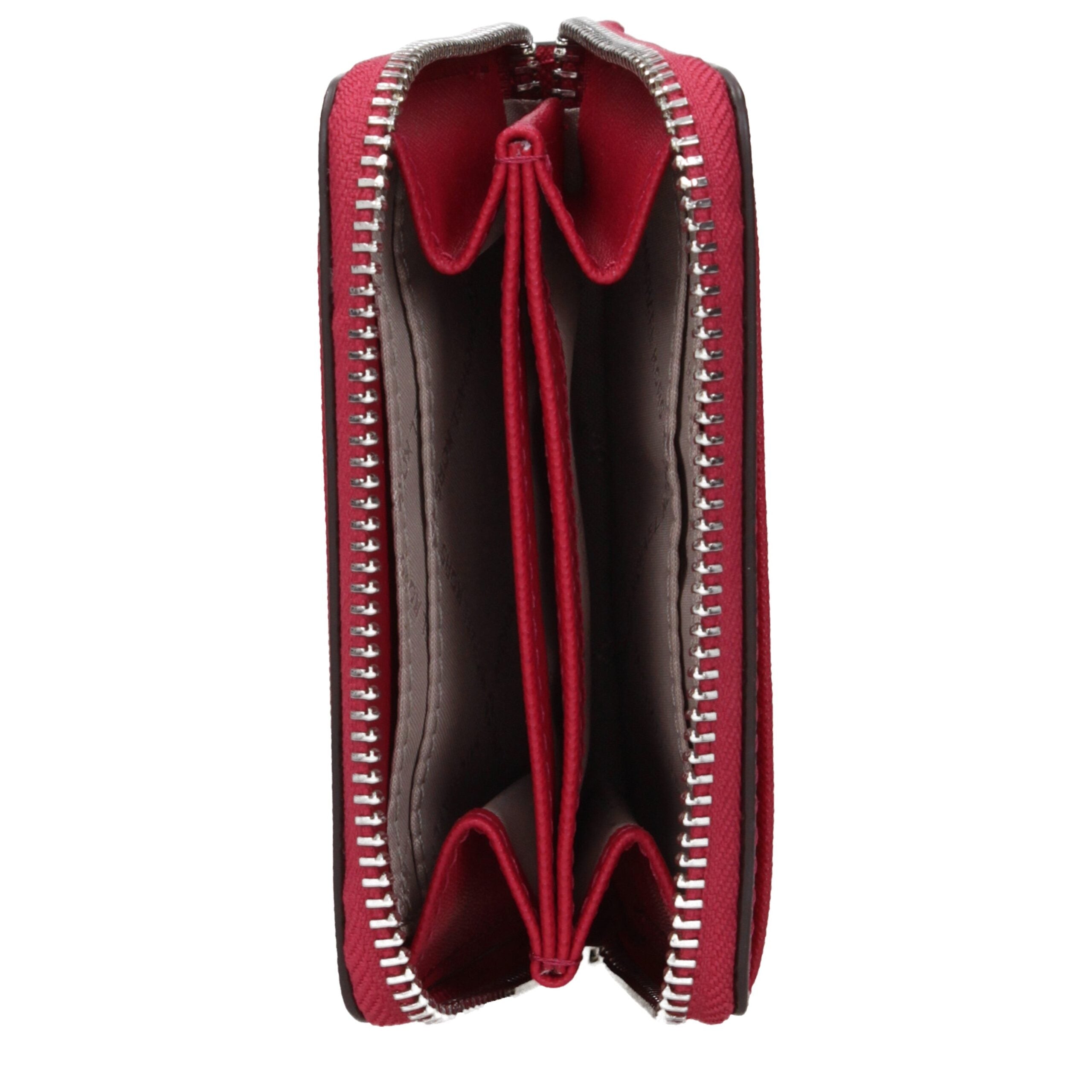 Red Grained Leather Cardholder