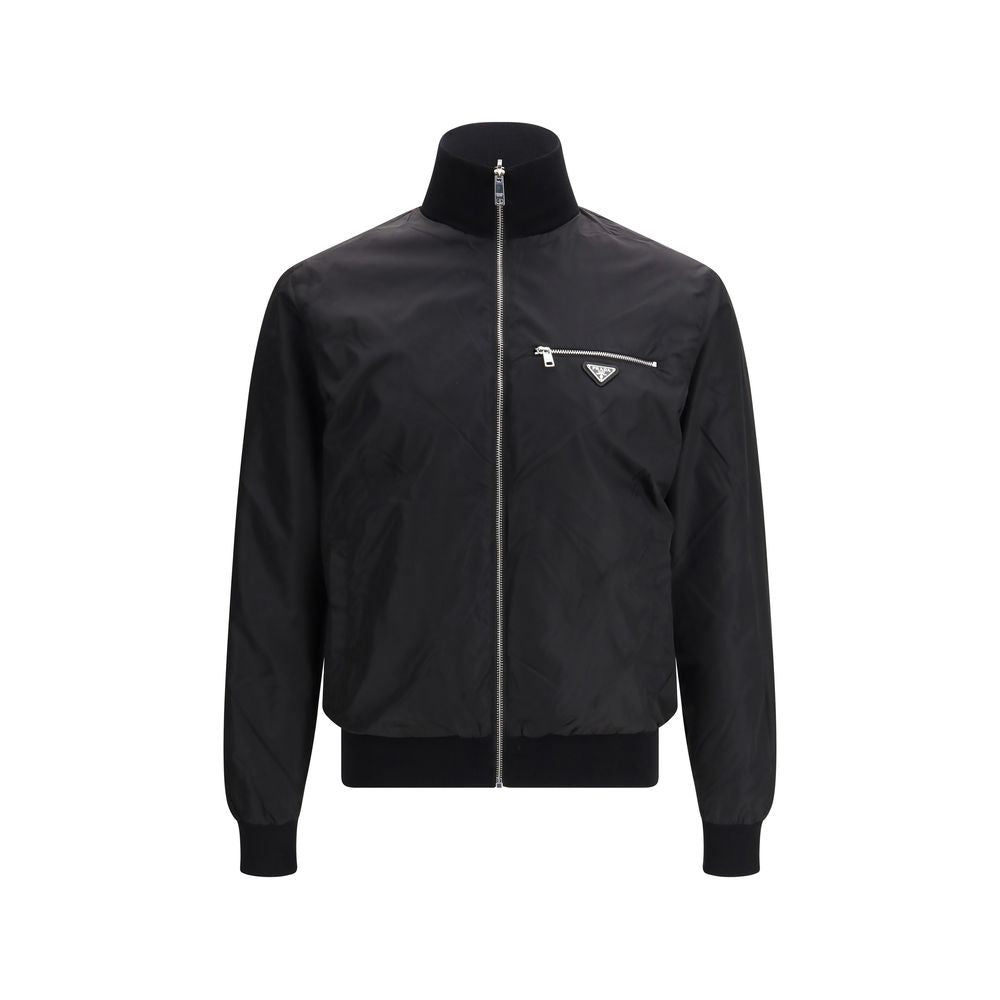 Oversized Reversible Wool and Nylon Jacket