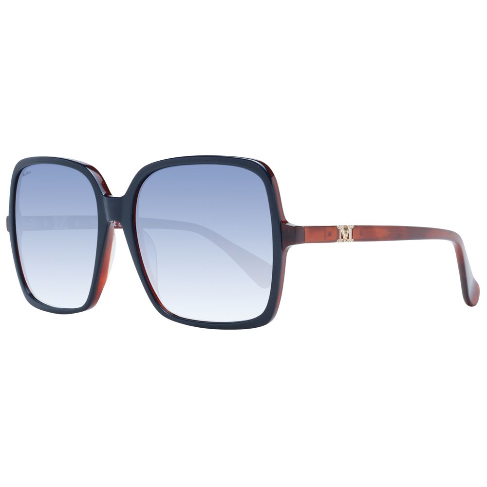 Blue Plastic Square Sunglasses