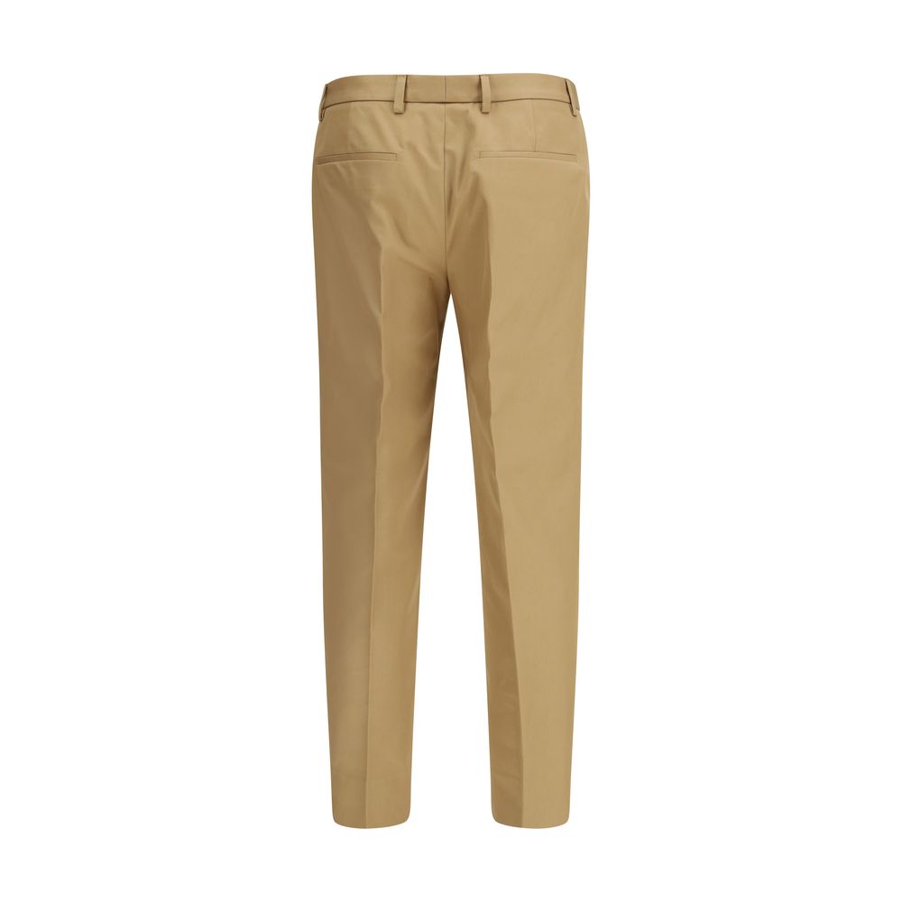 Beige Cotton Trousers