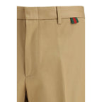 Beige Cotton Trousers