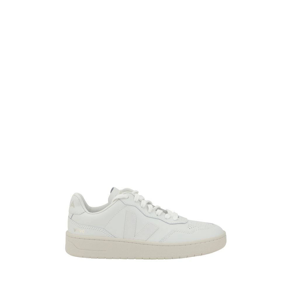 Organic Leather Minimalist Low‑Top Sneakers