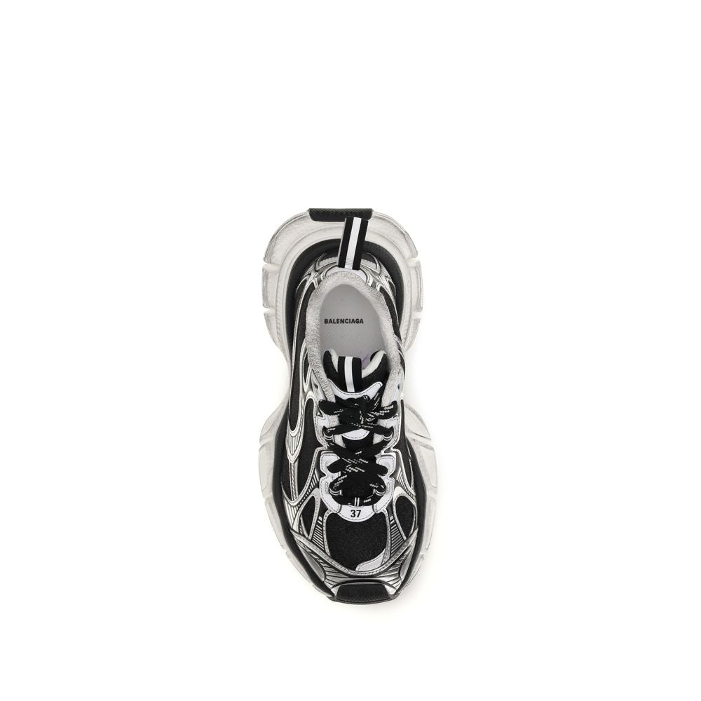 Multicolor Polyurethane & Polyester Athletic Sneakers