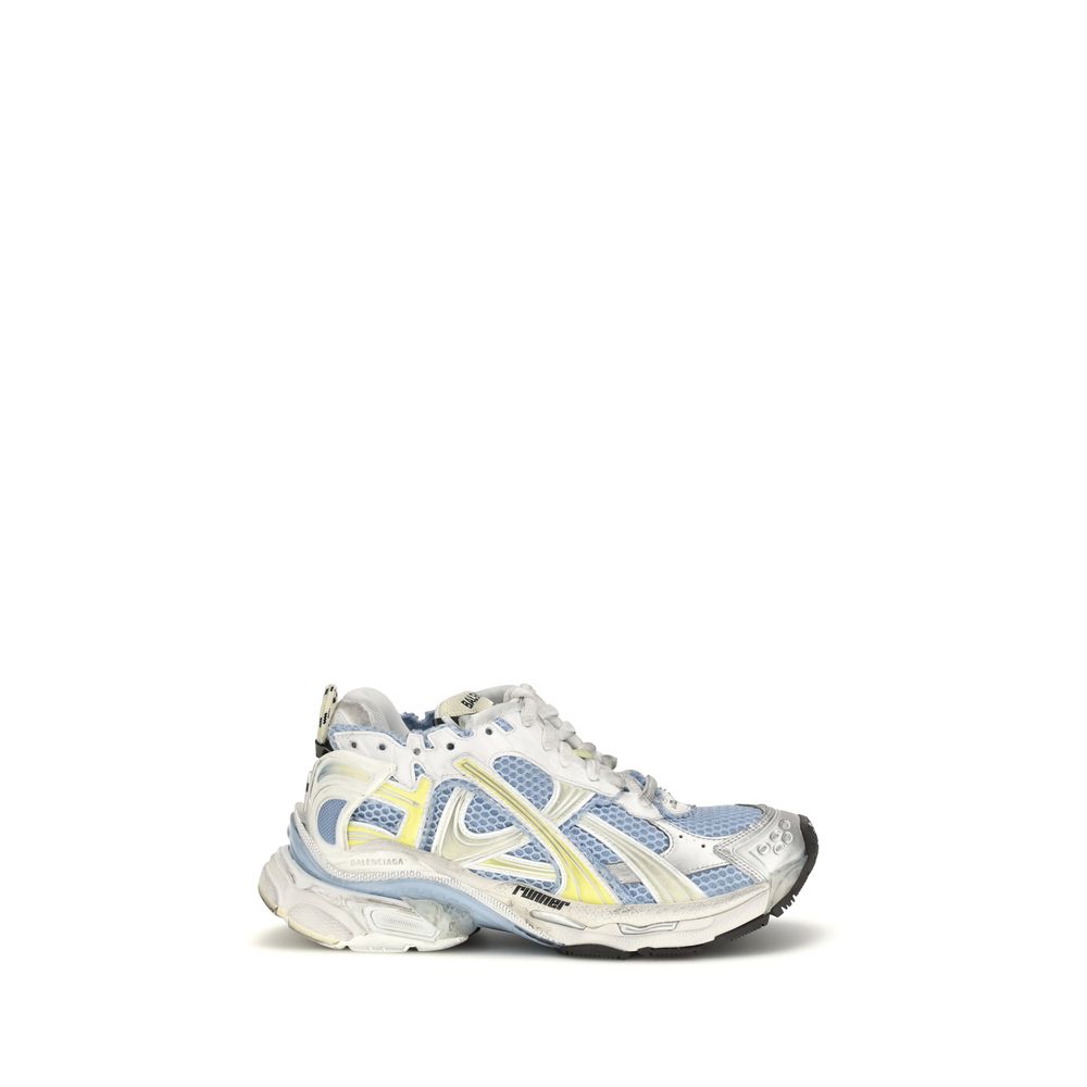 Multicolor Polyurethane Runner Mesh Sneakers