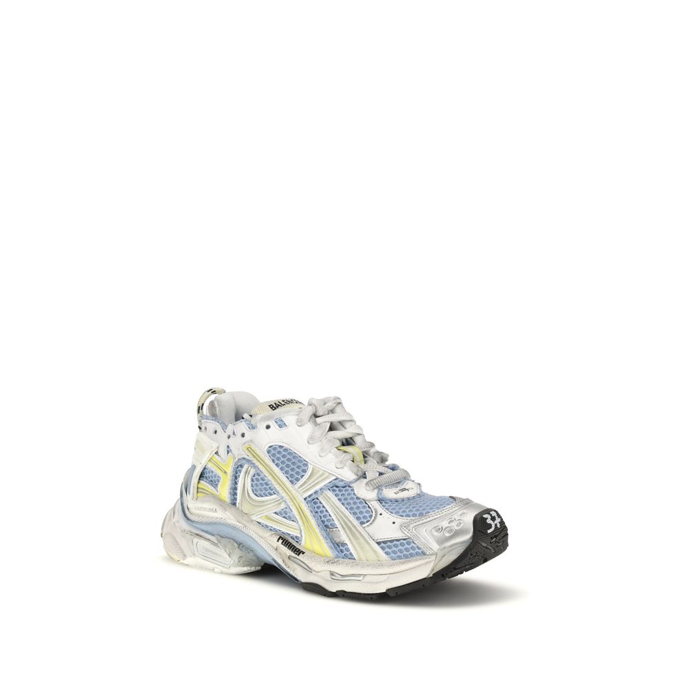 Multicolor Polyurethane Runner Mesh Sneakers
