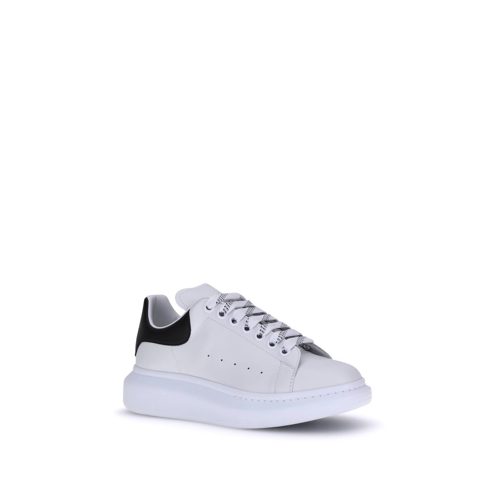 White Calfskin Platform Sneakers
