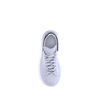 White Calfskin Platform Sneakers