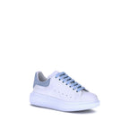 Blue Calfskin Platform Sneakers