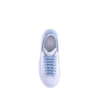 Blue Calfskin Platform Sneakers