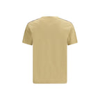 Cotton T-Shirt with Check Trim
