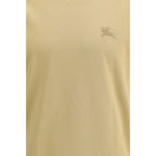 Cotton T-Shirt with Check Trim