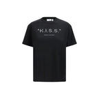 Kiss Quote Cotton Jersey T-Shirt